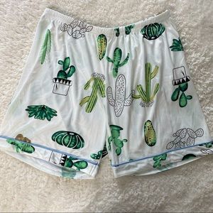 SHEIN Cactus Pajama Bottoms Size Large
